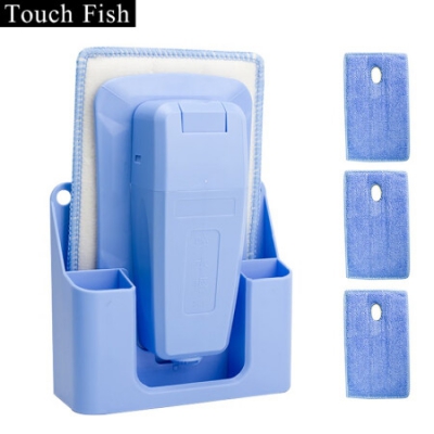 Touch Fish 喷水黑板擦防尘干湿两用磁性可吸附白板水溶性无尘粉笔擦老师专用珊瑚绒布可拆水洗 喷水黑板擦